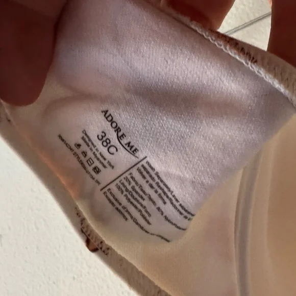 Adore Me NEW Laila Push Up Bikini Set Boho Beachy Floral Orange Vacation - Picture 14 of 16